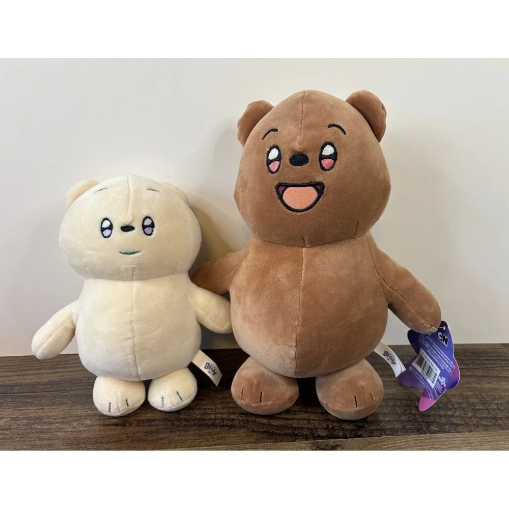 We Bare Bears Grizz & Ice Bear Plush Lot Doll Warner Bros Toy Factory